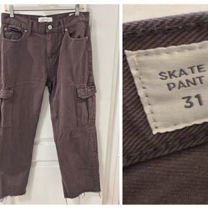 PacSun Men's Skate Pant Brown Cargo Jeans size 31 x 27